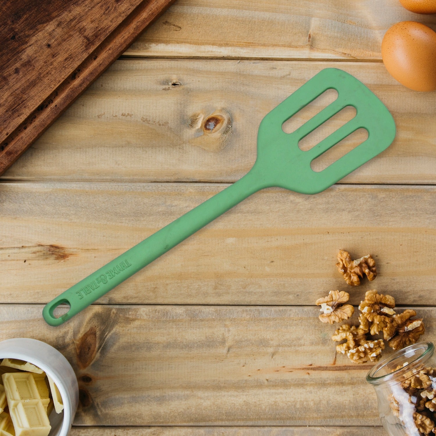 5401 Non-stick High Temperature Resistance Slotted Silicone Turners Cooking Spatula. DeoDap 5401 Non-stick High Temperature Resistance Slotted Silicone Turners Cooking Spatula. DeoDap